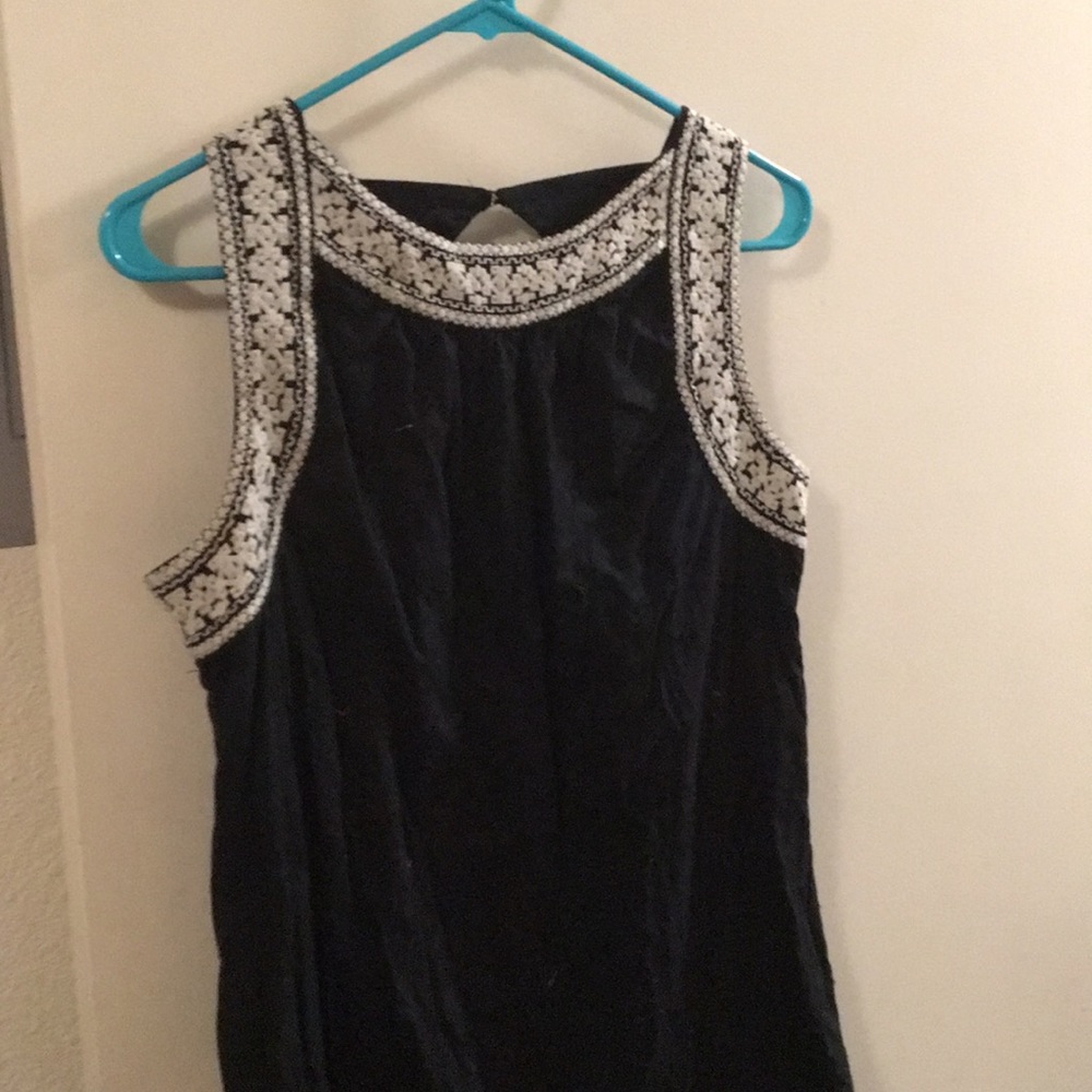 Old navy navy and white dress size medium
